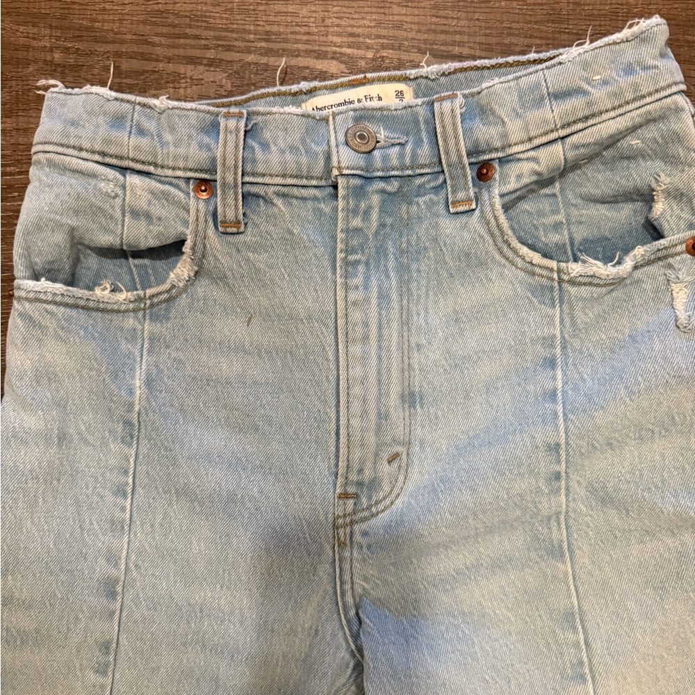 Abercrombie & Fitch Light Blue Ultra High Rise Jeans